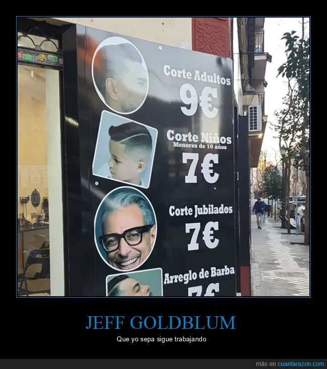 jeff goldblum,peluquería,wtf