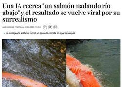 Enlace a Salmones en el río según una inteligencia artificial
