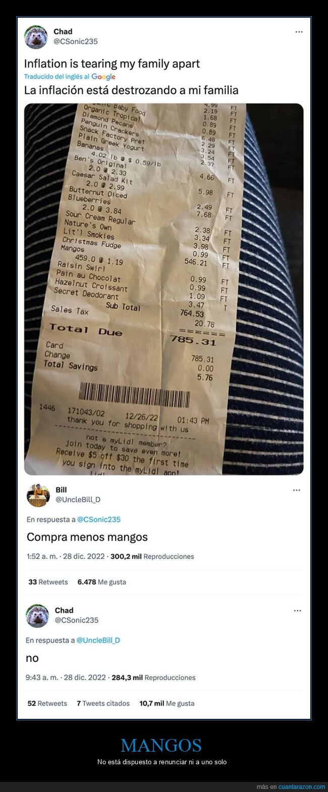 inflación,mangos,ticket,wtf