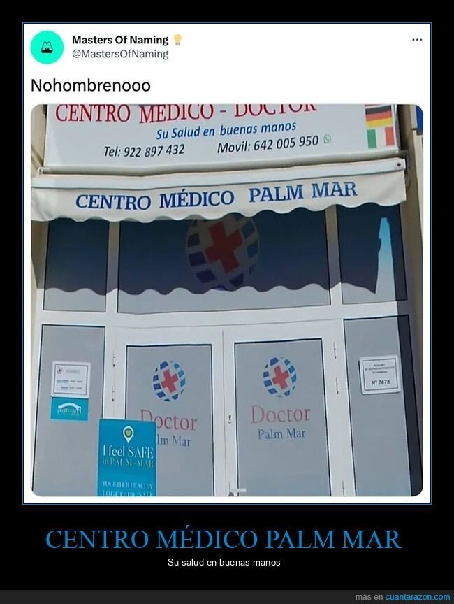 centro médico,nombres,palm mar
