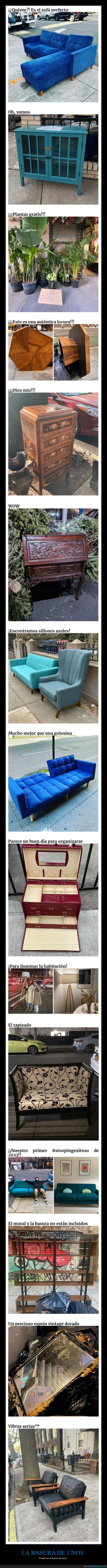 stooping,muebles,calle