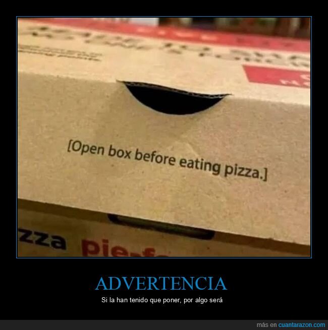 caja,pizza,advertencia,abrir,comer