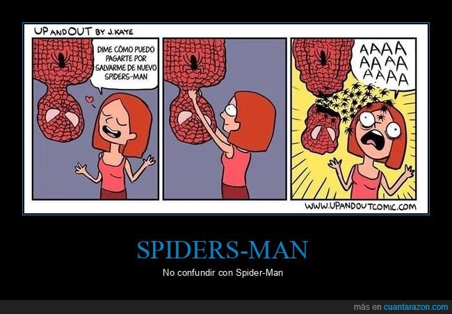absurder,arañas,spiderman,spidersman