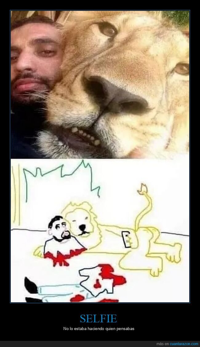 león,selfie