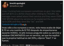 Enlace a Camarera estadounidense indignada con unos clientes españoles