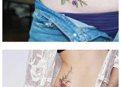 Enlace a Tatuajes florales que parecen pinturas de acuarela sobre la piel