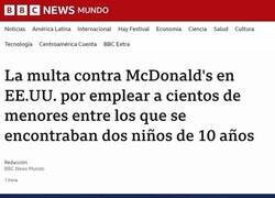Enlace a Trabajo infantil en McDonald's