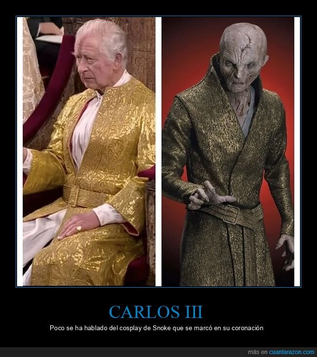 carlos iii,parecidos,snoke,star wars
