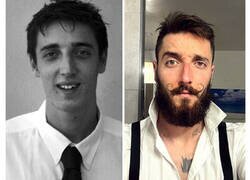 Enlace a Hombres antes y después de dejarse barba que no parecen los mismos