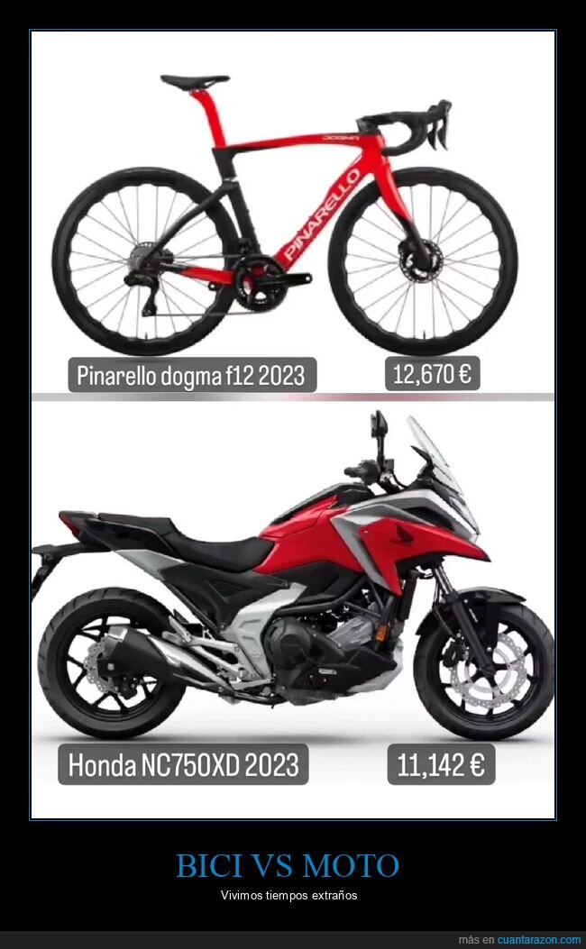 precios,bicicleta,moto