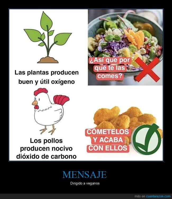comer,plantas,pollos,veganos