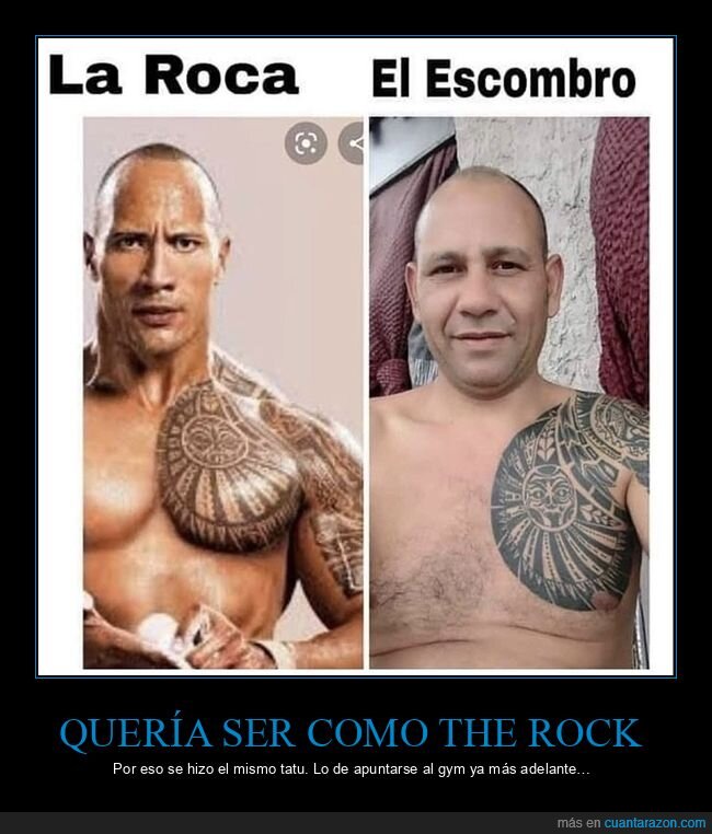 el escombro,tattoo,the rock