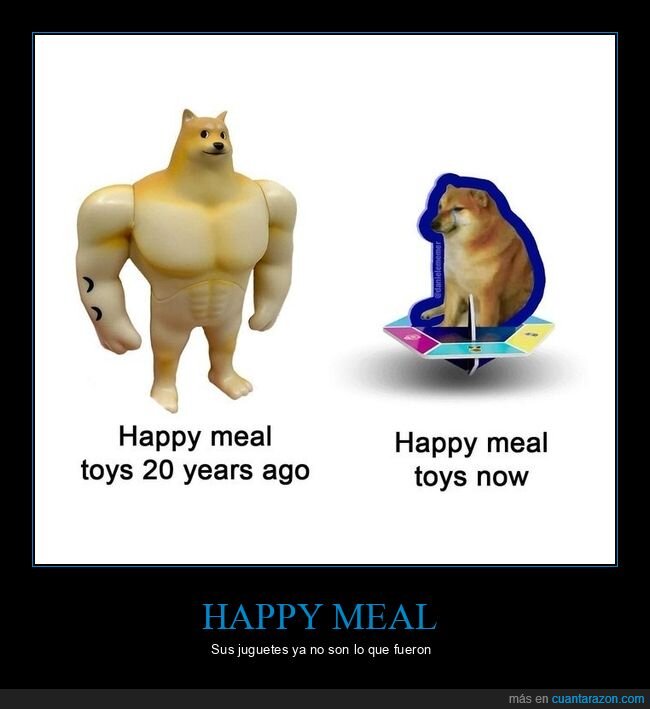 happy meal,juguetes,doge y cheems
