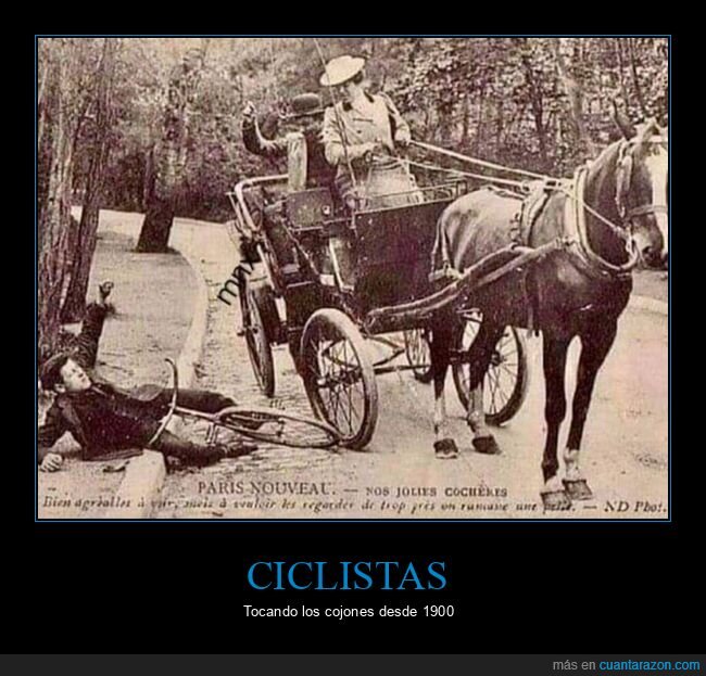 1900,carruaje,ciclistas
