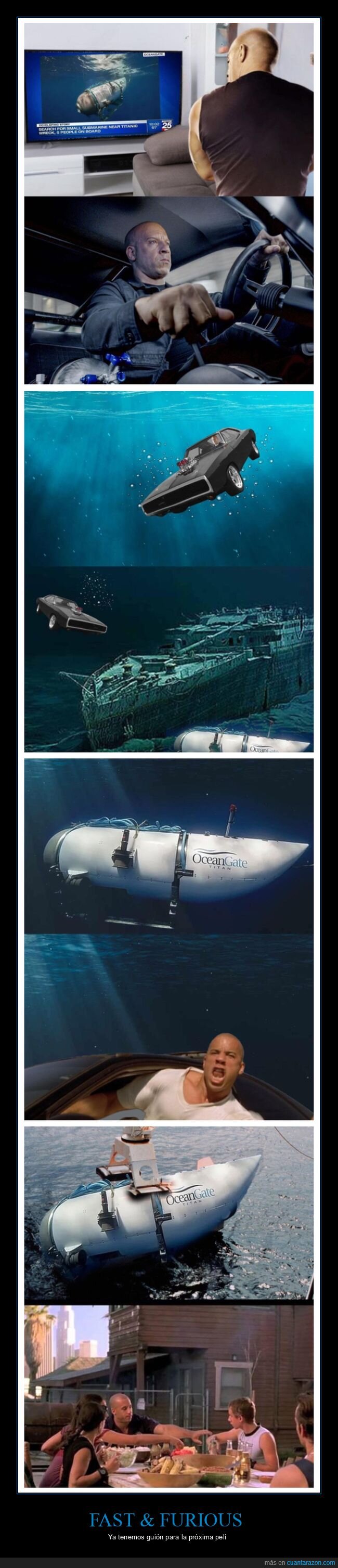 fast & furious,titan,submarino,titanic