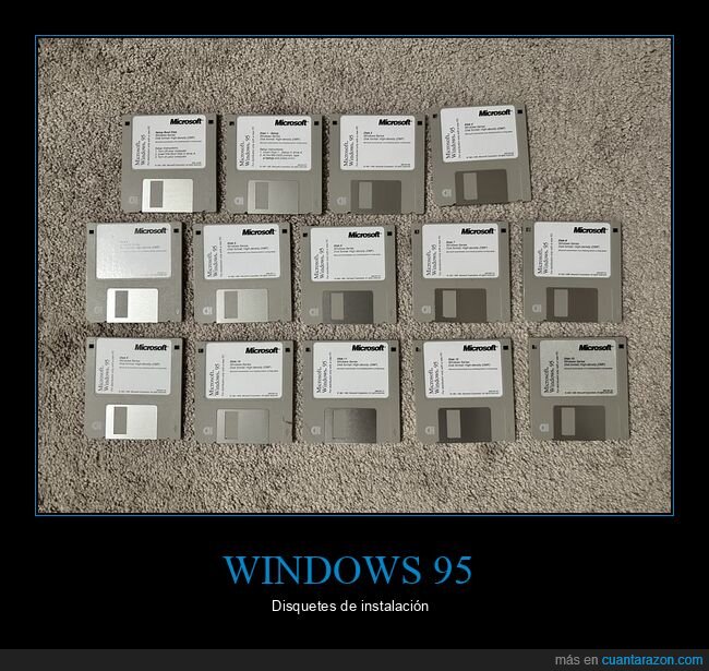 windows 95,disquetes,instalación,retro