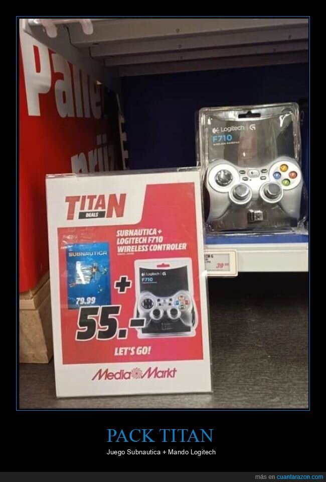 logitech,mando,mediamarkt,pack,submarino,subnautica,titán,titanic,wtf