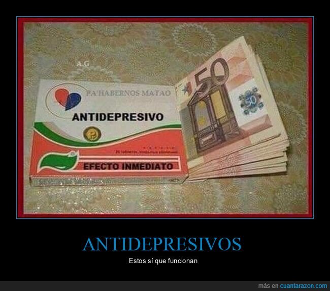 antidepresivos,dinero