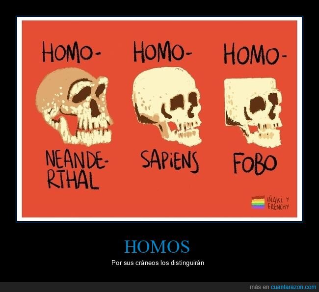 homos,cráneos,homófobo