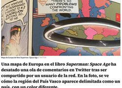 Enlace a Un cómic de Superman muestra un mapa de Europa... y todos se fijan en el País Vasco