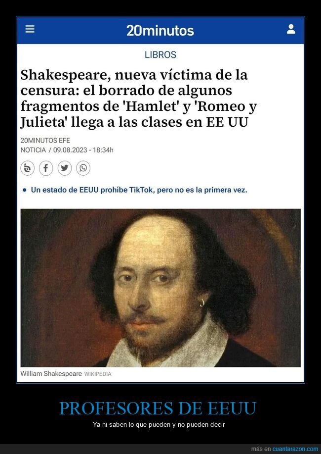 shakespeare,censura,eeuu