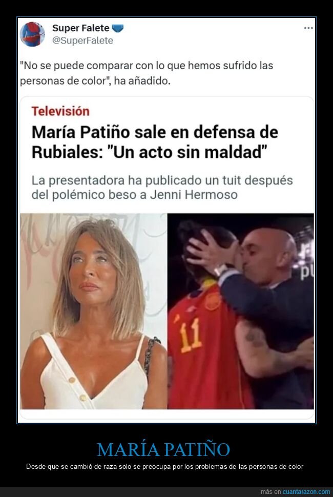 maría patiño,rubiales,defensa