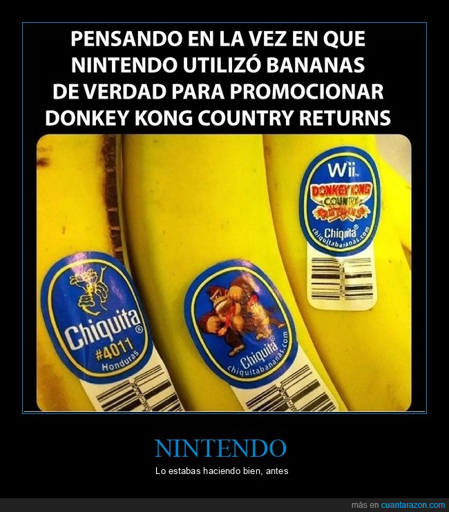 donkey kong country,bananas,publicidad