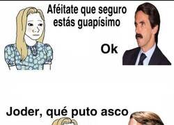 Enlace a Aznar, vuélvete a dejar el bigote mejor