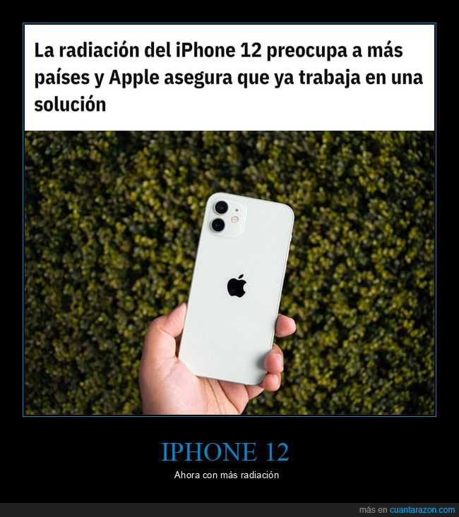 iphone 12,radiación