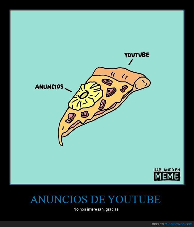 anuncios,youtube,pizza,piña