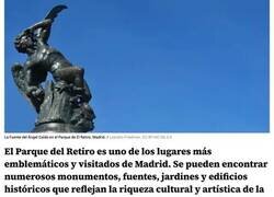 Enlace a Por qué hay una estatua de Satanás en El Retiro de Madrid y cuál es la cifra diabólica que esconde este 'oscuro' lugar