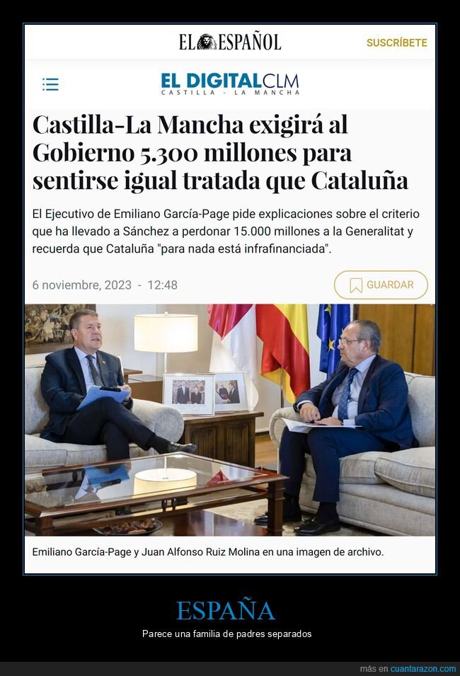 castilla la mancha,exigir,gobierno,cataluña