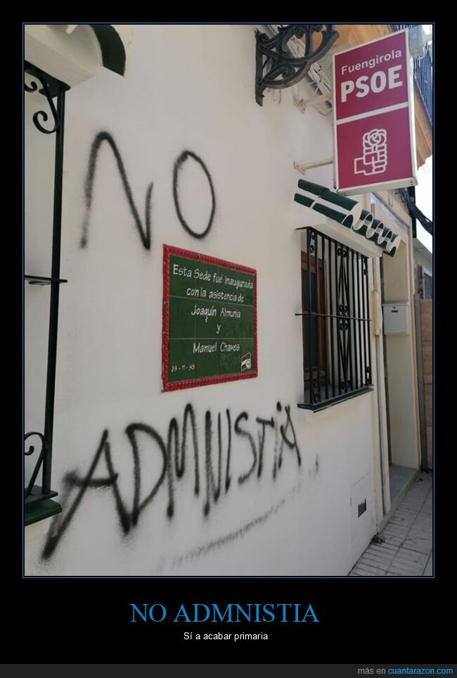 admnistia,amnistía,fails,graffitis,ortografía