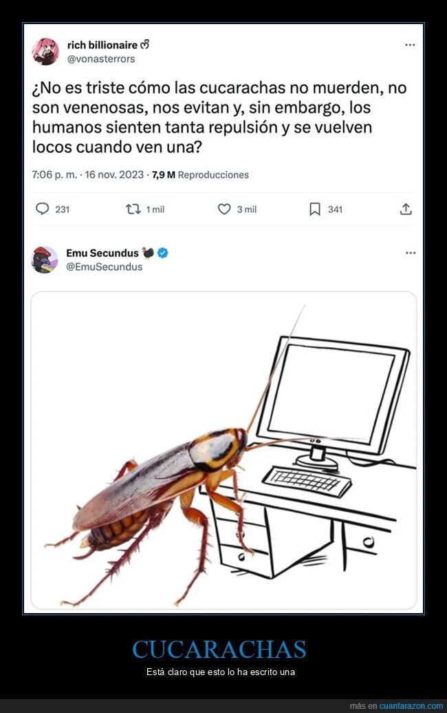 cucarachas,ordenador