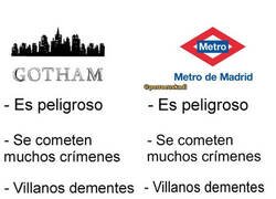 Enlace a Gotham VS Metro de Madrid