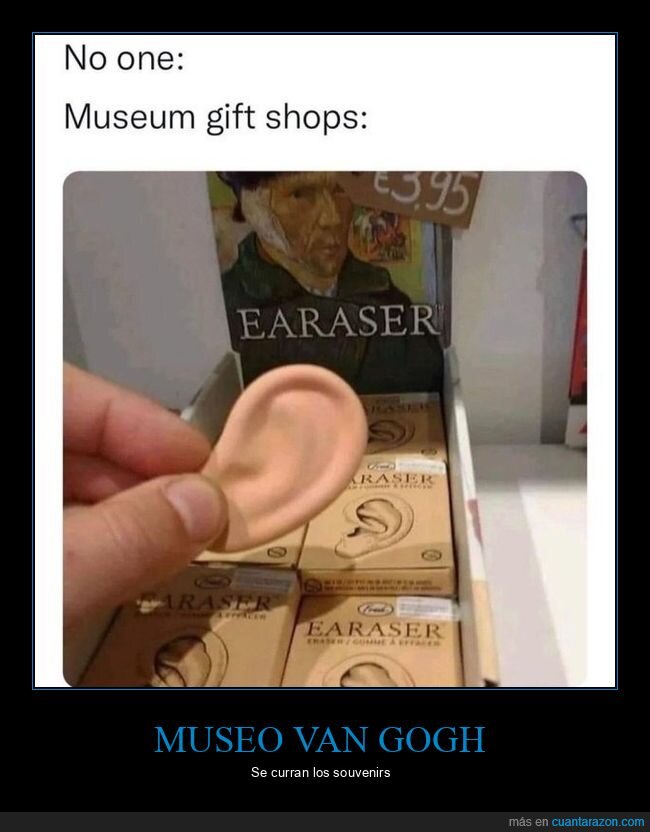 goma,museo,oreja,souvenir,van gogh