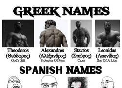 Enlace a Nombres griegos VS Nombres españoles
