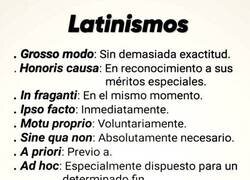 Enlace a Latinismos de uso común