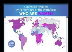 Enlace a Países clasificados por el porcentaje de la fuerza laboral que son mujeres