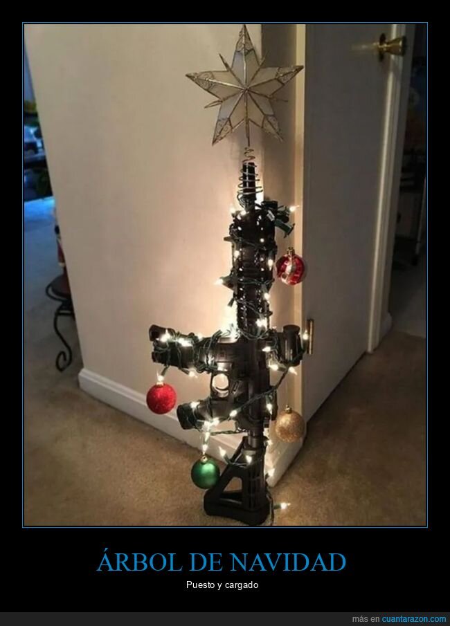 árbol de navidad,arma