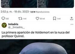 Enlace a Así hubieran sido las películas de Harry Potter si hubiesen usado el diseño original de Voldemort.