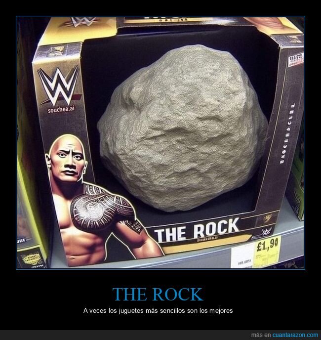 the rock,juguete,roca,piedra,ia