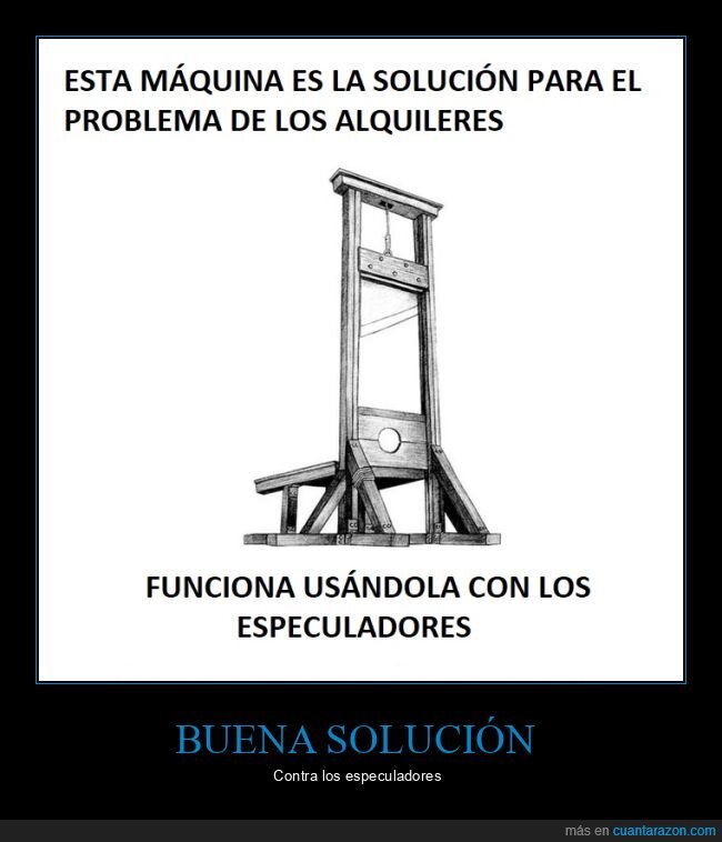 guillotina,solución,alquileres