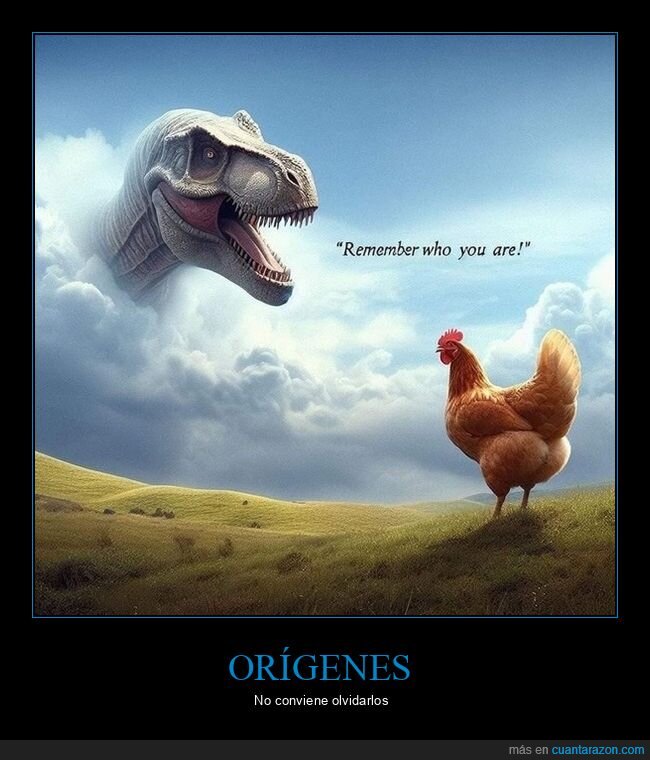dinosaurio,gallina