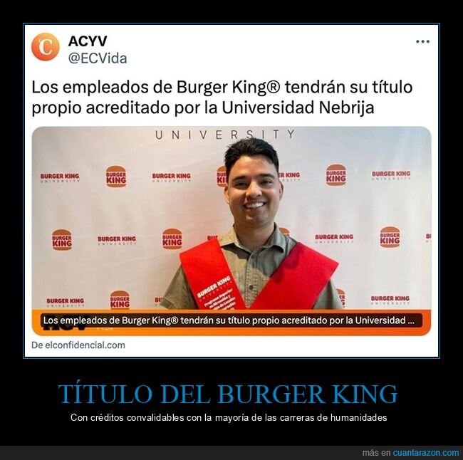 burger king,empleados,simpsons,título,universidad