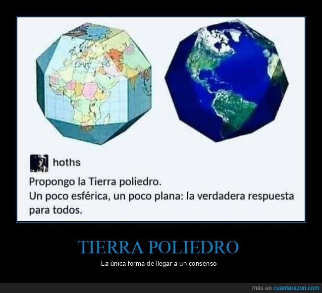 tierra,poliedro,terraplanistas