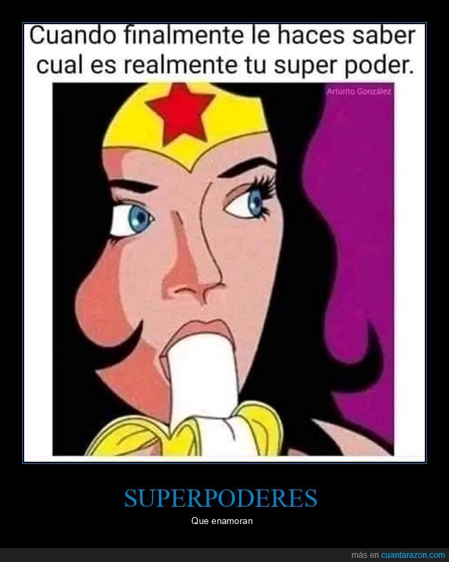 superpoder,wonder woman,plátano