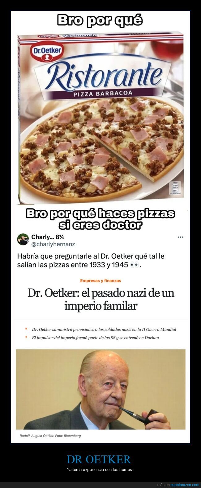 dr oetker,nazi,pizzas