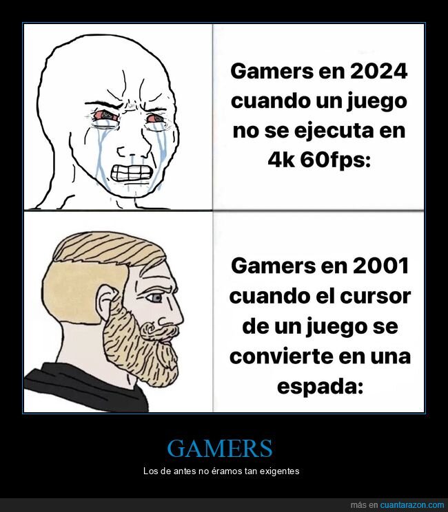 gamers,antes,ahora