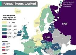 Enlace a Media de horas trabajadas en Europa